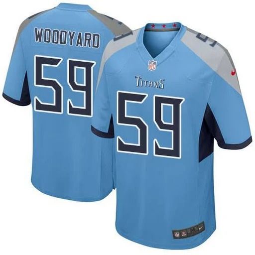 Men Tennessee Titans #59 Wesley Woodyard Nike Light Blue Game NFL Jersey